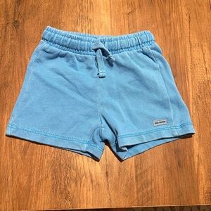 New blue Zara sweat shorts 9/12M